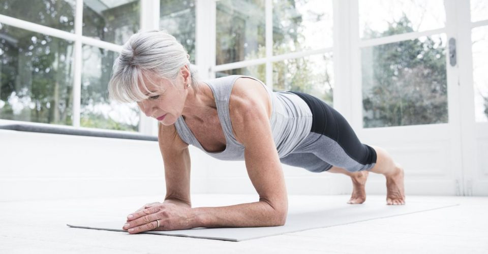 woman performing yoga